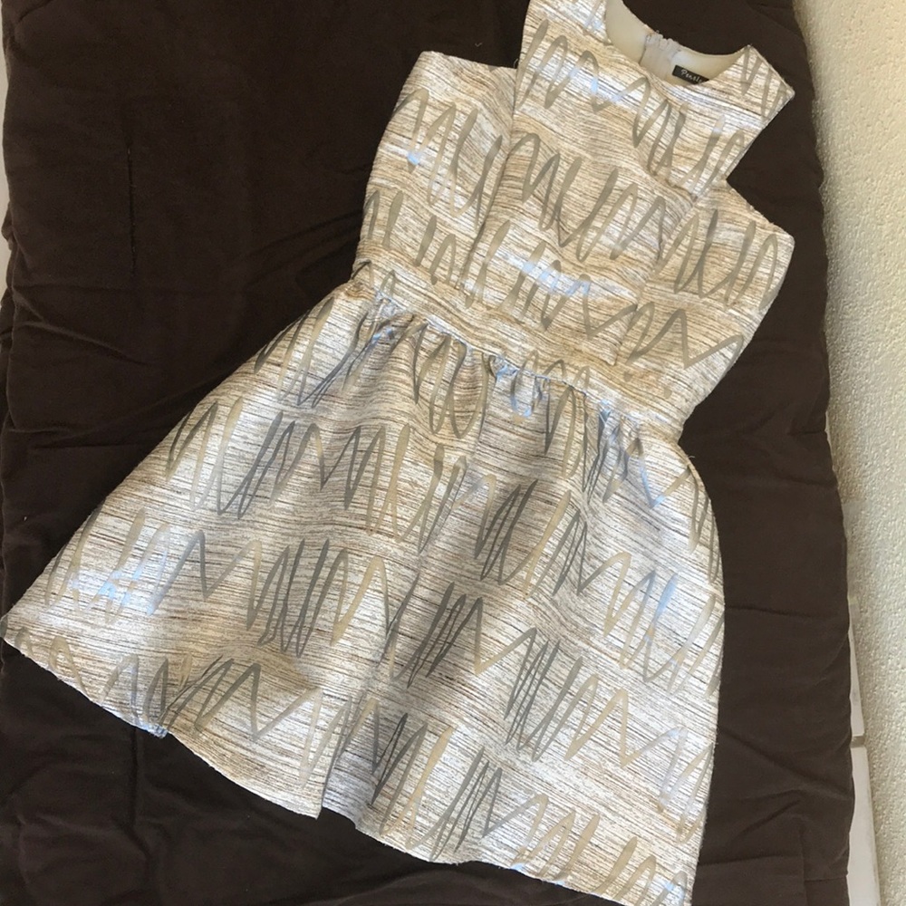 Silver Metallic Girl’s (Size L) Dress